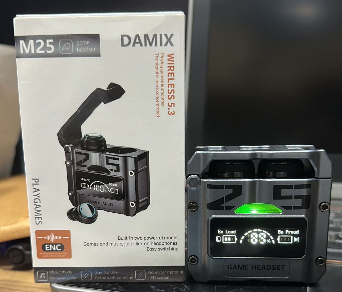 M25 TWS Digital Display Earbuds