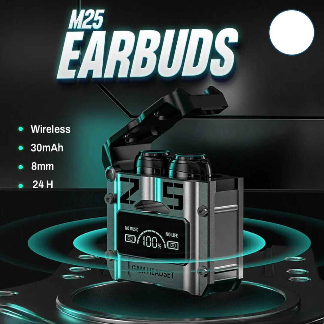 M25 TWS Digital Display Earbuds